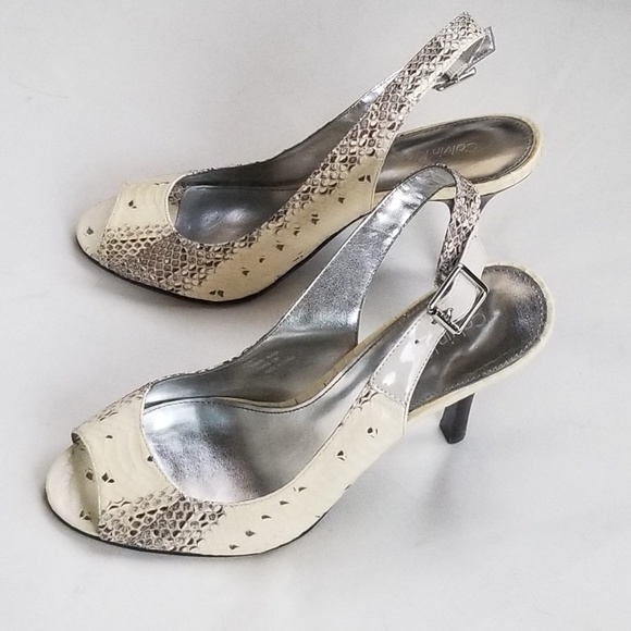 CALVIN KLEIN Snake Sandals - Picture 2 of 7